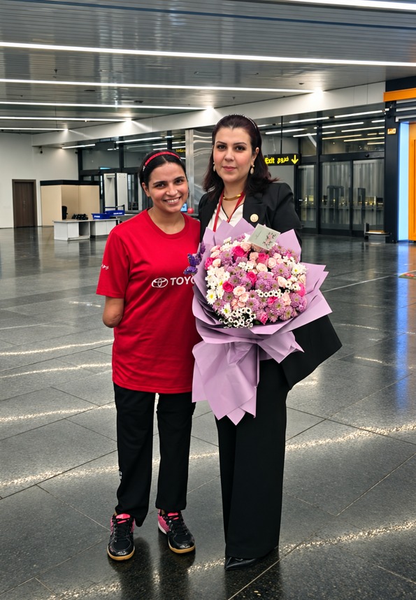 Toyota Iraq Celebrates the Return of Ambassador Najla Imad After Clinching the Gold Medal in Finland 